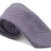 Ties<Double Monk Wool Cashmere Tie Check Lilac