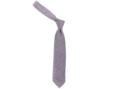 Ties<Double Monk Wool Cashmere Tie Check Lilac