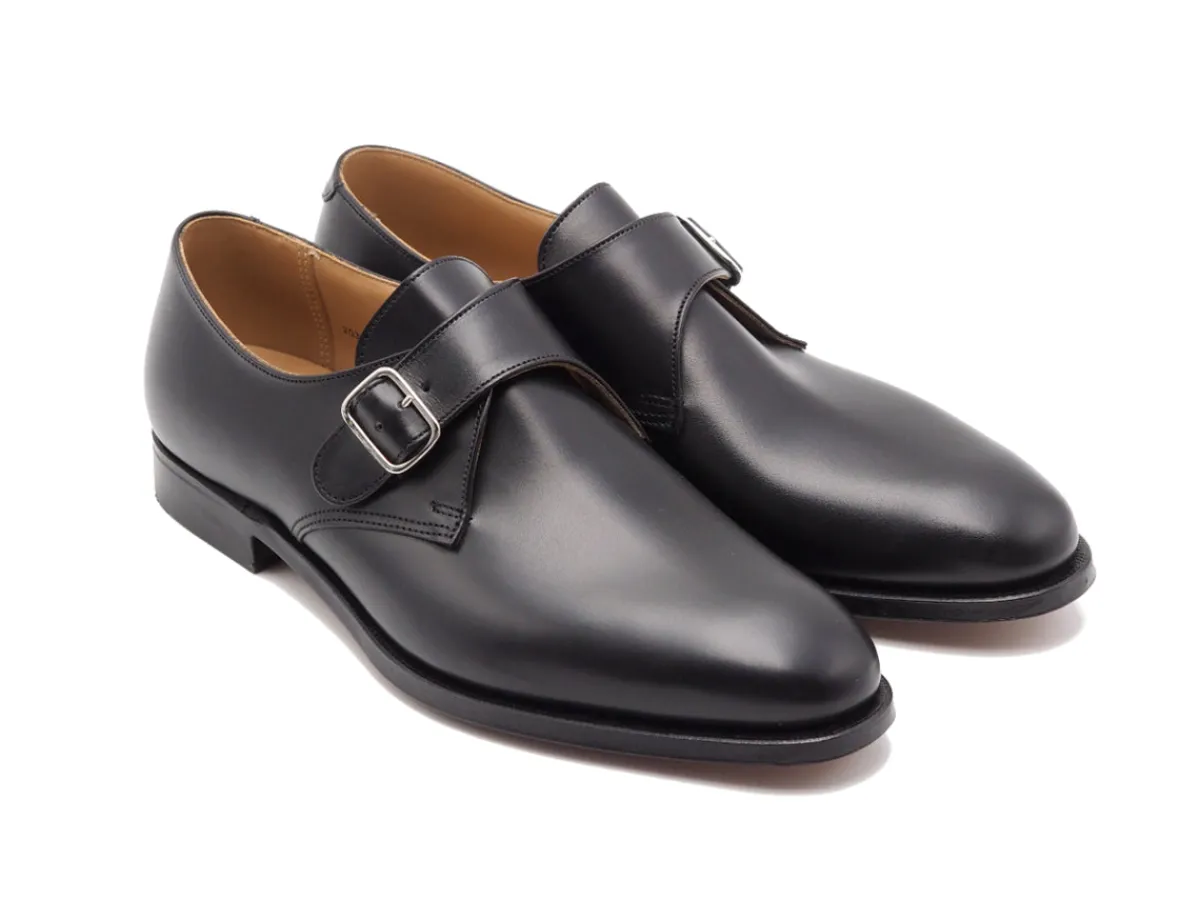 Monk Straps<Crockett & Jones Woollahra 2 Black Calf