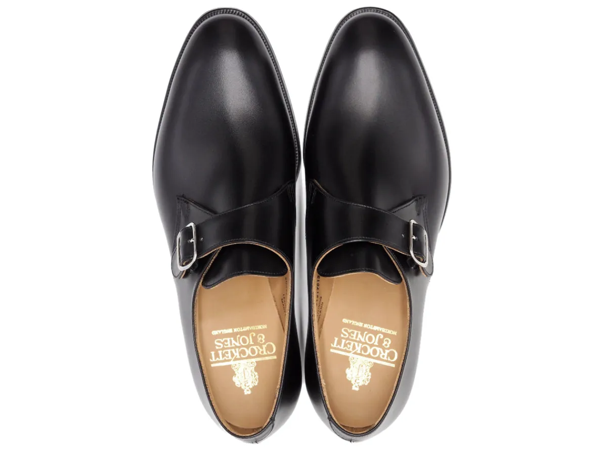 Monk Straps<Crockett & Jones Woollahra 2 Black Calf