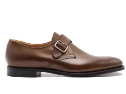Monk Straps<Crockett & Jones Woollahra 2 Dark Brown Burnished Calf