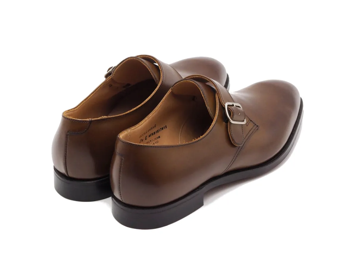 Monk Straps<Crockett & Jones Woollahra 2 Dark Brown Burnished Calf