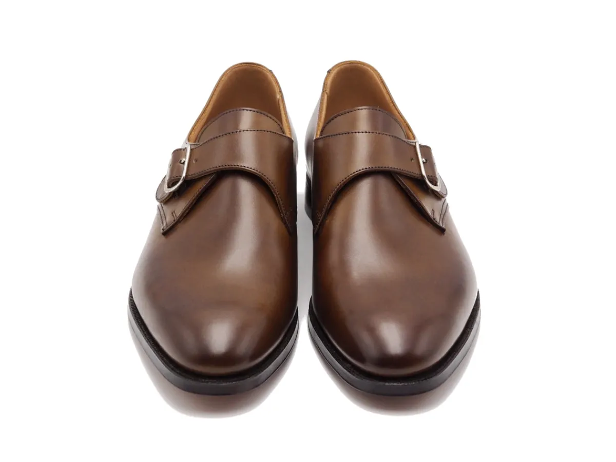 Monk Straps<Crockett & Jones Woollahra 2 Dark Brown Burnished Calf